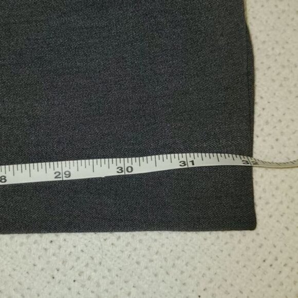 Evan Picone Sz. 8 Stretch Dark Gray Flared Dress Slacks - Picture 2 of 7
